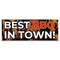 Signmission Best BBQ In Town Banner Concession Stand Food Truck Single Sided B-96-30017 - alternate 1
